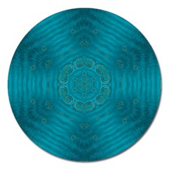 Spiritual Sun Is Raising Over The Peace Of Mind Sea Magnet 5  (round) by pepitasart