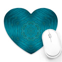 Spiritual Sun Is Raising Over The Peace Of Mind Sea Heart Mousepads