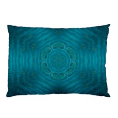 Spiritual Sun Is Raising Over The Peace Of Mind Sea Pillow Case (two Sides) by pepitasart