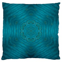 Spiritual Sun Is Raising Over The Peace Of Mind Sea Large Cushion Case (two Sides) by pepitasart