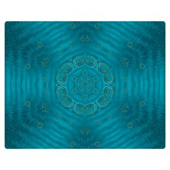 Spiritual Sun Is Raising Over The Peace Of Mind Sea Double Sided Flano Blanket (Medium) 