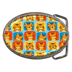 Cute Tiger Pattern Belt Buckles by designsbymallika