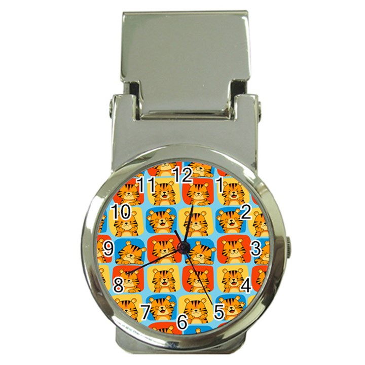 Cute Tiger Pattern Money Clip Watches