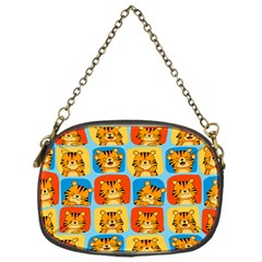 Cute Tiger Pattern Chain Purse (one Side) by designsbymallika