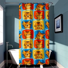 Cute Tiger Pattern Shower Curtain 36  X 72  (stall)  by designsbymallika