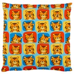 Cute Tiger Pattern Large Cushion Case (One Side) Front