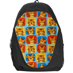 Cute Tiger Pattern Backpack Bag by designsbymallika