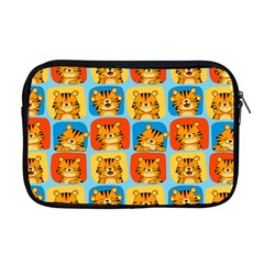 Cute Tiger Pattern Apple Macbook Pro 17  Zipper Case by designsbymallika