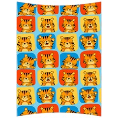 Cute Tiger Pattern Back Support Cushion by designsbymallika