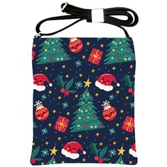 Christmas  Shoulder Sling Bag by designsbymallika