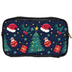 Christmas  Toiletries Bag (two Sides) by designsbymallika