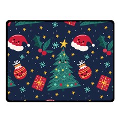 Christmas  Fleece Blanket (small) by designsbymallika