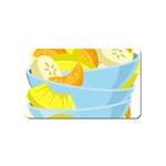 Salad Fruit Mixed Bowl Stacked Magnet (Name Card) Front