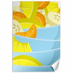 Salad Fruit Mixed Bowl Stacked Canvas 20  X 30  by HermanTelo