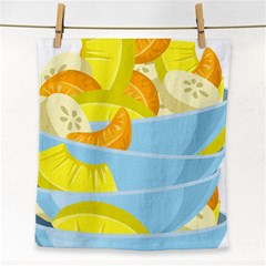 Salad Fruit Mixed Bowl Stacked Face Towel