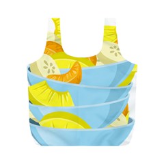 Salad Fruit Mixed Bowl Stacked Full Print Recycle Bag (m)