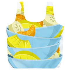 Salad Fruit Mixed Bowl Stacked Full Print Recycle Bag (xl)