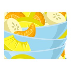 Salad Fruit Mixed Bowl Stacked Double Sided Flano Blanket (mini)  by HermanTelo