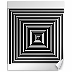 Maze Design Black White Background Canvas 16  X 20  by HermanTelo