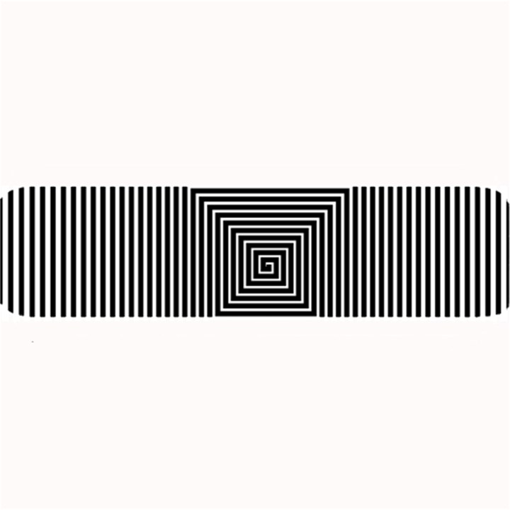 Maze Design Black White Background Large Bar Mats