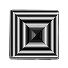 Maze Design Black White Background Memory Card Reader (square 5 Slot) by HermanTelo