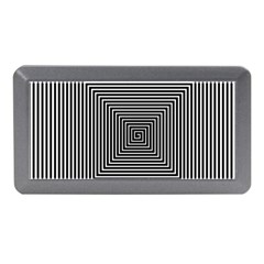 Maze Design Black White Background Memory Card Reader (mini)