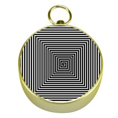 Maze Design Black White Background Gold Compasses