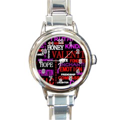 Love Friendship Friends Heart Round Italian Charm Watch by HermanTelo