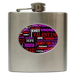 Love Friendship Friends Heart Hip Flask (6 Oz) by HermanTelo