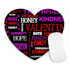 Love Friendship Friends Heart Heart Mousepads by HermanTelo