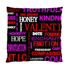 Love Friendship Friends Heart Standard Cushion Case (one Side)