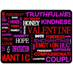 Love Friendship Friends Heart Fleece Blanket (large) 