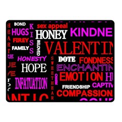 Love Friendship Friends Heart Fleece Blanket (small)