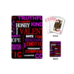 Love Friendship Friends Heart Playing Cards Single Design (mini)