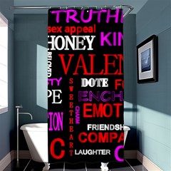 Love Friendship Friends Heart Shower Curtain 36  X 72  (stall) 