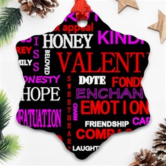 Love Friendship Friends Heart Ornament (snowflake)