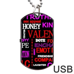 Love Friendship Friends Heart Dog Tag Usb Flash (one Side)