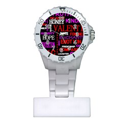 Love Friendship Friends Heart Plastic Nurses Watch by HermanTelo