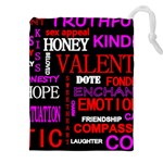 Love Friendship Friends Heart Drawstring Pouch (5XL) Front