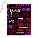 Love Friendship Friends Heart Drawstring Pouch (5XL) Back