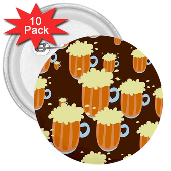 Drink 3  Buttons (10 pack) 