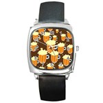 Drink Square Metal Watch Front