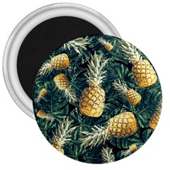 Pattern Ananas Tropical 3  Magnets by kcreatif