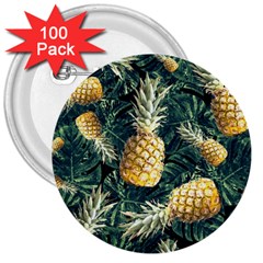 Pattern Ananas Tropical 3  Buttons (100 Pack)  by kcreatif