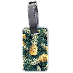 Pattern Ananas Tropical Luggage Tag (two Sides) by kcreatif