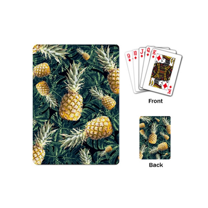 Pattern Ananas Tropical Playing Cards Single Design (Mini)