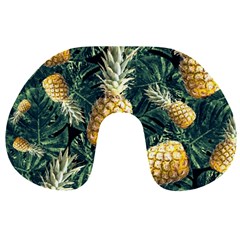 Pattern Ananas Tropical Travel Neck Pillow by kcreatif