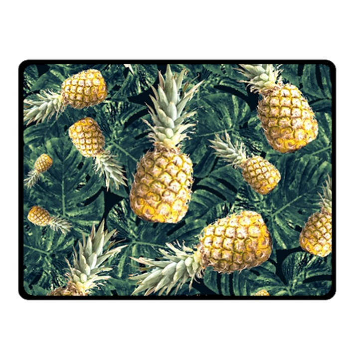 Pattern Ananas Tropical Double Sided Fleece Blanket (Small) 