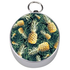 Pattern Ananas Tropical Silver Compasses by kcreatif