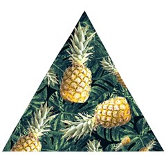 Pattern Ananas Tropical Wooden Puzzle Triangle